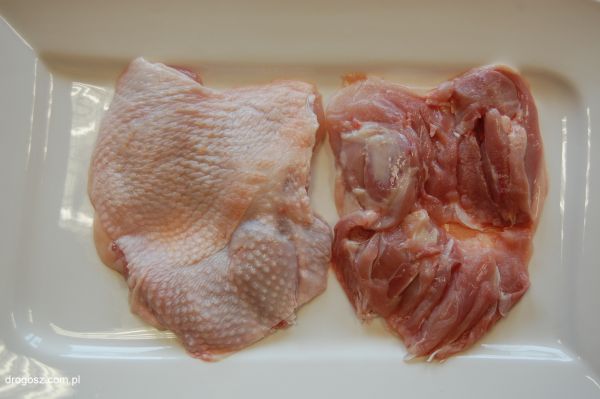 Mięso z nogi kurczaka, bez kości, ze skórą producent